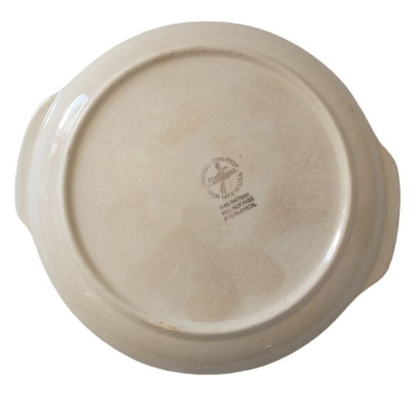 Vintage Universal Oven Proof Platter Chop Plate Tray Magnolia Permacal Pattern. - Picture 10 of 16